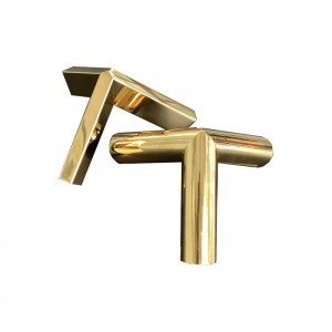 Zotye من الفولاذ المقاوم للصدأ الذهب الثلاثي ثلاثية-زخرفة حامل الأبعاد المجوفة